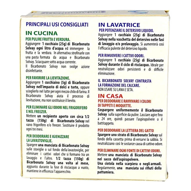 SOLVAY - BICARBONATO DI SODIO PURISSIMO 250G - Sing - Stock In Galleria