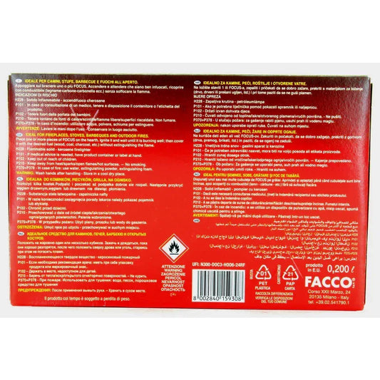 ITALFOCUS ACCENDIFUOCO 48 ACCENSIONI PER CAMINI E BARBECUE - Sing - Stock In Galleria