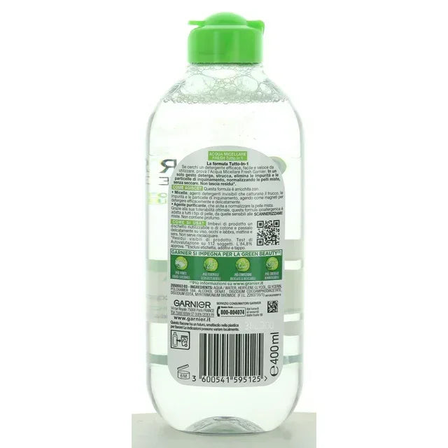 GARNIER ACQUA MICELLARE FRESH 3IN1 PELLI MISTE E SENSIBILI 400ML - Sing - Stock In Galleria