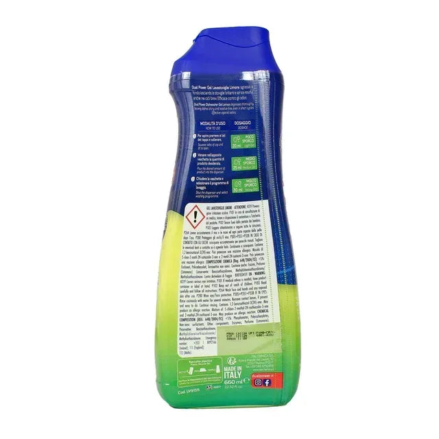 DUAL POWER GEL LAVASTOVIGLIE LIMONE 3X AZIONE 33 LAVAGGI 660ML - Sing - Stock In Galleria