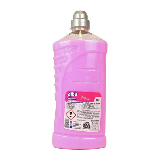 ALBA DETERSIVO PAVIMENTI ROSA & VANIGLIA 1LT. - Sing - Stock In Galleria