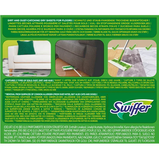 SWIFFER DRY RICARICHE PANNI CATTURAPOLVERE MAXI PACK 36 PEZZI - Sing - Stock In Galleria