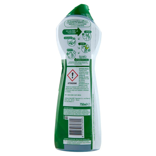 CIF GREENACTIVE CREMA ABRASIVA NATURALE 750ML - Sing - Stock In Galleria
