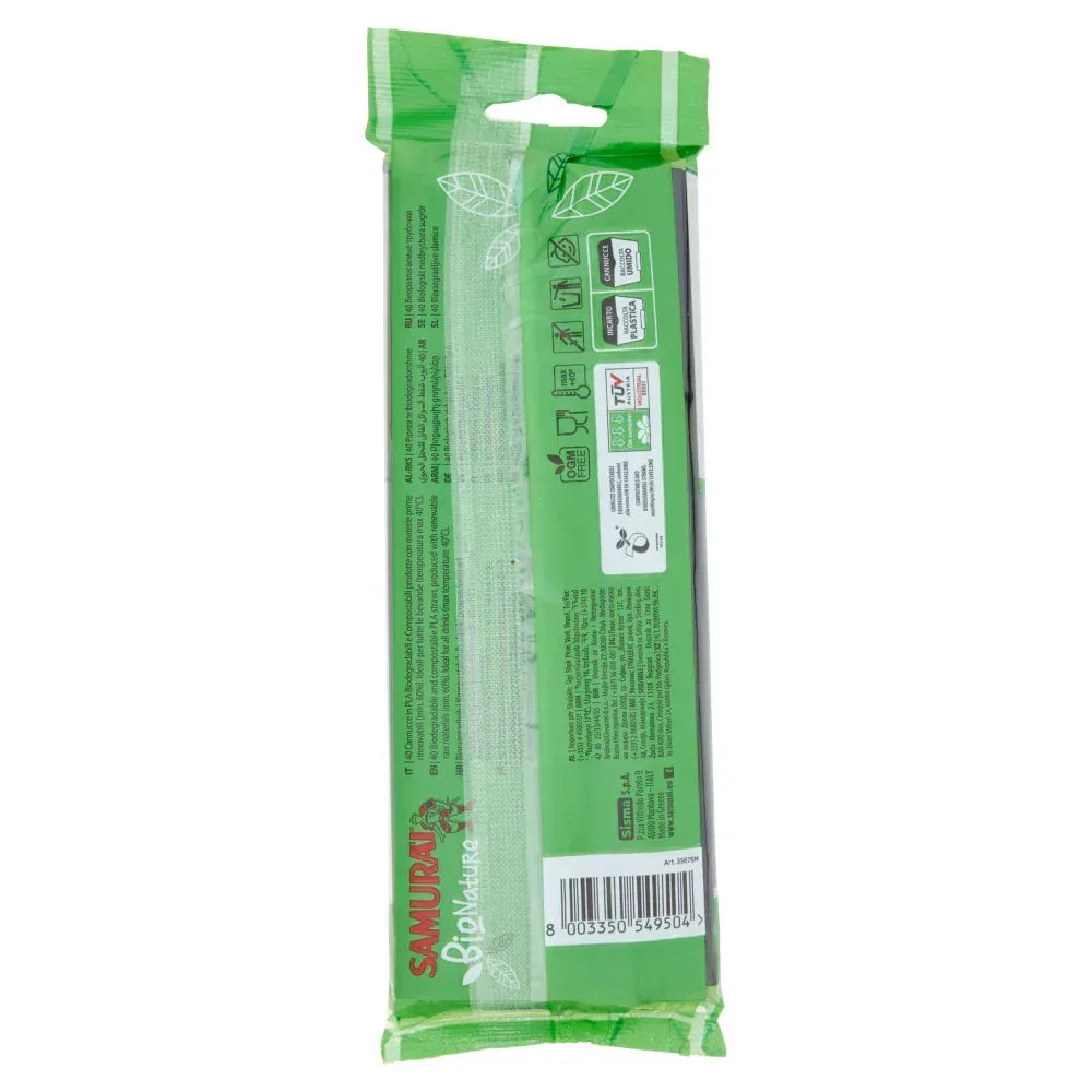 SAMURAI CANNUCCE BIO NATURE NERE 40 PZ. - Sing - Stock In Galleria