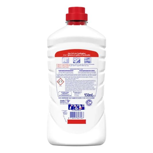 AJAX - GEL CON CANDEGGINA FRESCHEZZA PINO 950ML - Sing - Stock In Galleria