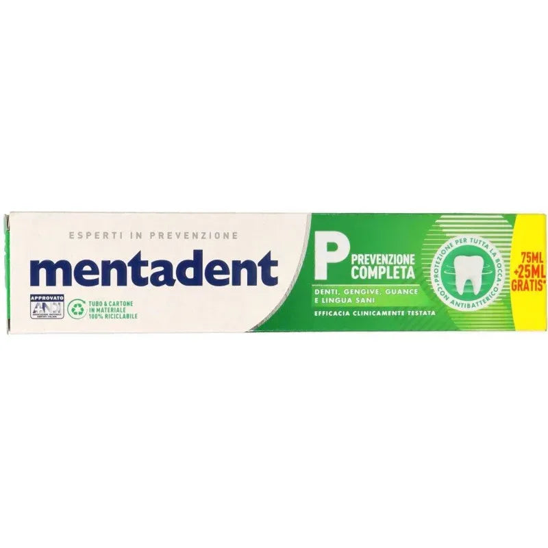 MENTADENT - DENTIFRICIO PREVENZIONE COMPLETA 100ML - Sing - Stock In Galleria