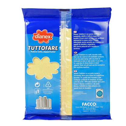 DIANEX TUTTOFARE PANNO GIALLO MULTIUSO 3 PEZZI - Sing - Stock In Galleria