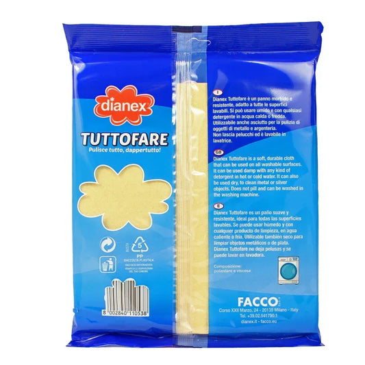 DIANEX TUTTOFARE PANNO GIALLO MULTIUSO 3 PEZZI - Sing - Stock In Galleria