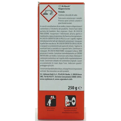 MR. MUSCLE DISGORGANTE NIAGARA POWER GRANULARE CUCINA 250GR. - Sing - Stock In Galleria