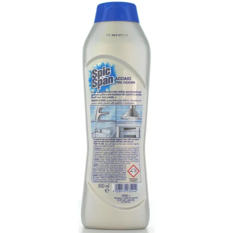 SPIC&SPAN DETERGENTE INOX 500ML. - Sing - Stock In Galleria