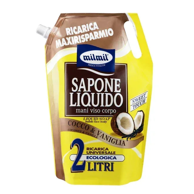 MIL MIL SAPONE LIQUIDO COCCO E VANIGLIA 2LT. - Sing - Stock In Galleria