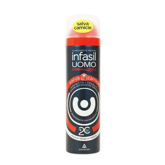 INFASIL DEODORANTE SPRAY UOMO SALVA CAMICIE 150ML. - Sing - Stock In Galleria