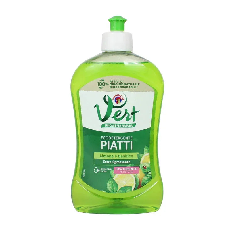 CHANTE CLAIR VERT ECODETERGENTE PIATTI LIMONE BASILICO 500ML - Sing - Stock In Galleria