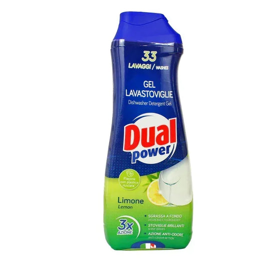 DUAL POWER GEL LAVASTOVIGLIE LIMONE 3X AZIONE 33 LAVAGGI 660ML - Sing - Stock In Galleria
