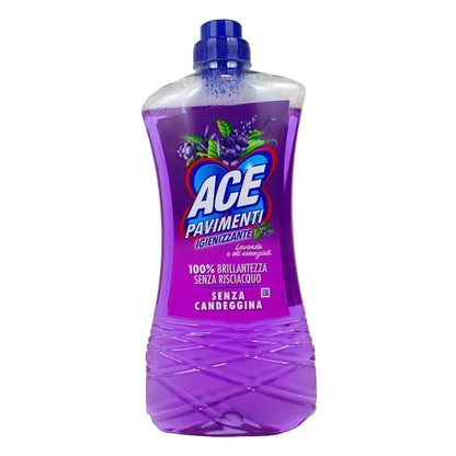 ACE - DETERSIVO PAVIMENTI IGIENIZZANTE LAVANDA E OLI ESSENZIALI 1LT - Sing - Stock In Galleria