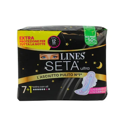 LINES SETA ULTRA EXTRA ALI NOTTE PZ.7+1 - Sing - Stock In Galleria