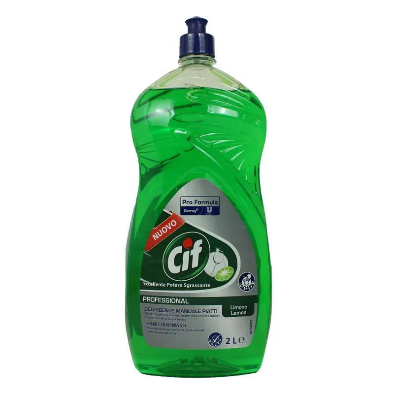 CIF LAVAPIATTI AL LIMONE DETERSIVO CONCENTRATO 2LT - Sing - Stock In Galleria