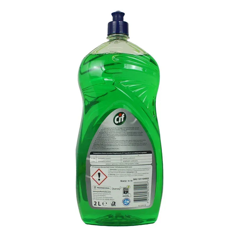 CIF LAVAPIATTI AL LIMONE DETERSIVO CONCENTRATO 2LT - Sing - Stock In Galleria