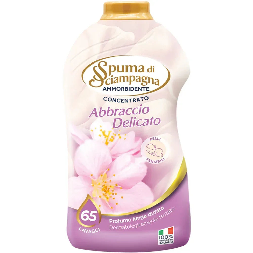 SPUMA DI SCIAMPAGNA AMMORBIDENTE ABBRACCIO DELICATO 65 LAVAGGI 1300ML. - Sing - Stock In Galleria