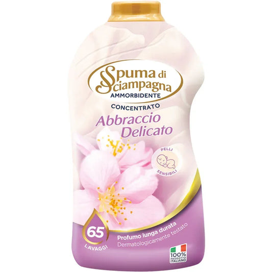 SPUMA DI SCIAMPAGNA AMMORBIDENTE ABBRACCIO DELICATO 65 LAVAGGI 1300ML. - Sing - Stock In Galleria