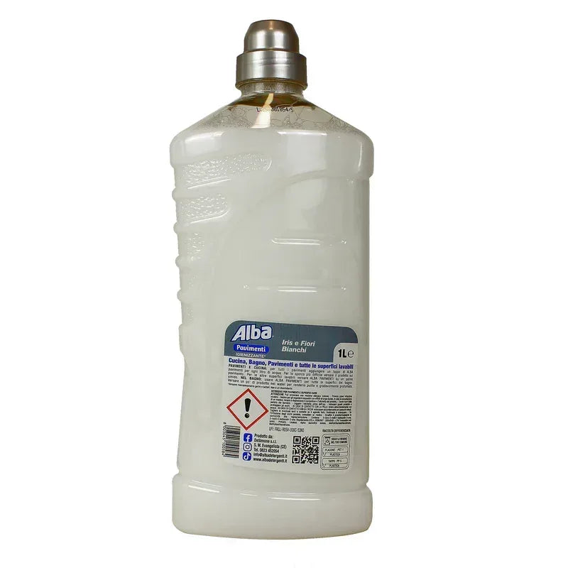 ALBA DETERSIVO PAVIMENTI IRIS & FIORI BIANCHI 1LT. - Sing - Stock In Galleria