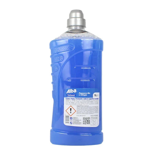 ALBA DETERSIVO PAVIMENTI PAPAVERO BLU & CILIEGIO 1LT. - Sing - Stock In Galleria