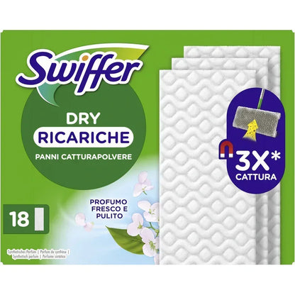 SWIFFER DRY RICARICHE PANNI CATTURAPOLVERE 18 PEZZI - Sing - Stock In Galleria