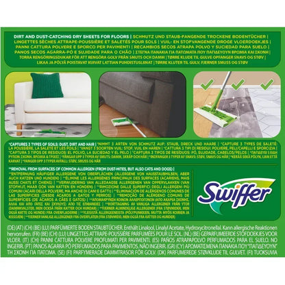 SWIFFER DRY RICARICHE PANNI CATTURAPOLVERE MAXI PACK 36 PEZZI - Sing - Stock In Galleria