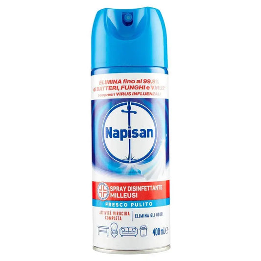 NAPISAN SPRAY DISINFETTANTE MILLEUSI FRESCO PULITO 400ml - Sing - Stock In Galleria
