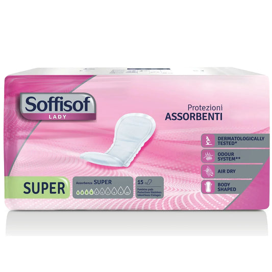 SOFFISOF ASSORBENTI LADY SUPER 15 PEZZI - Sing - Stock In Galleria