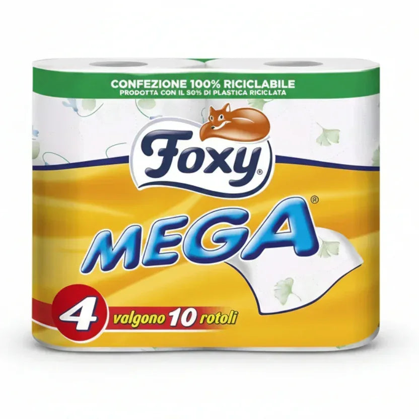 FOXY - CARTA IGIENICA MEGA 4 ROTOLI - Sing - Stock In Galleria