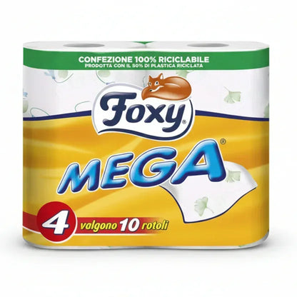 FOXY - CARTA IGIENICA MEGA 4 ROTOLI - Sing - Stock In Galleria
