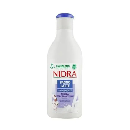 NIDRA BAGNO LATTE AVVOLGENTE TALCO ED ESTRATTO DI COTONE 750ml - Sing - Stock In Galleria