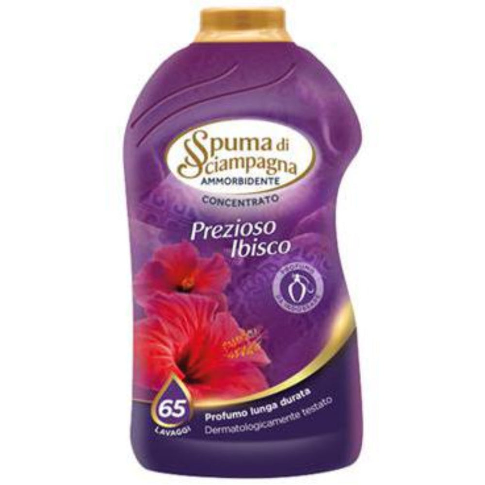 SPUMA DI SCIAMPAGNA AMMORBIDENTE IBISCO PREZIOSO 65 LAVAGGI