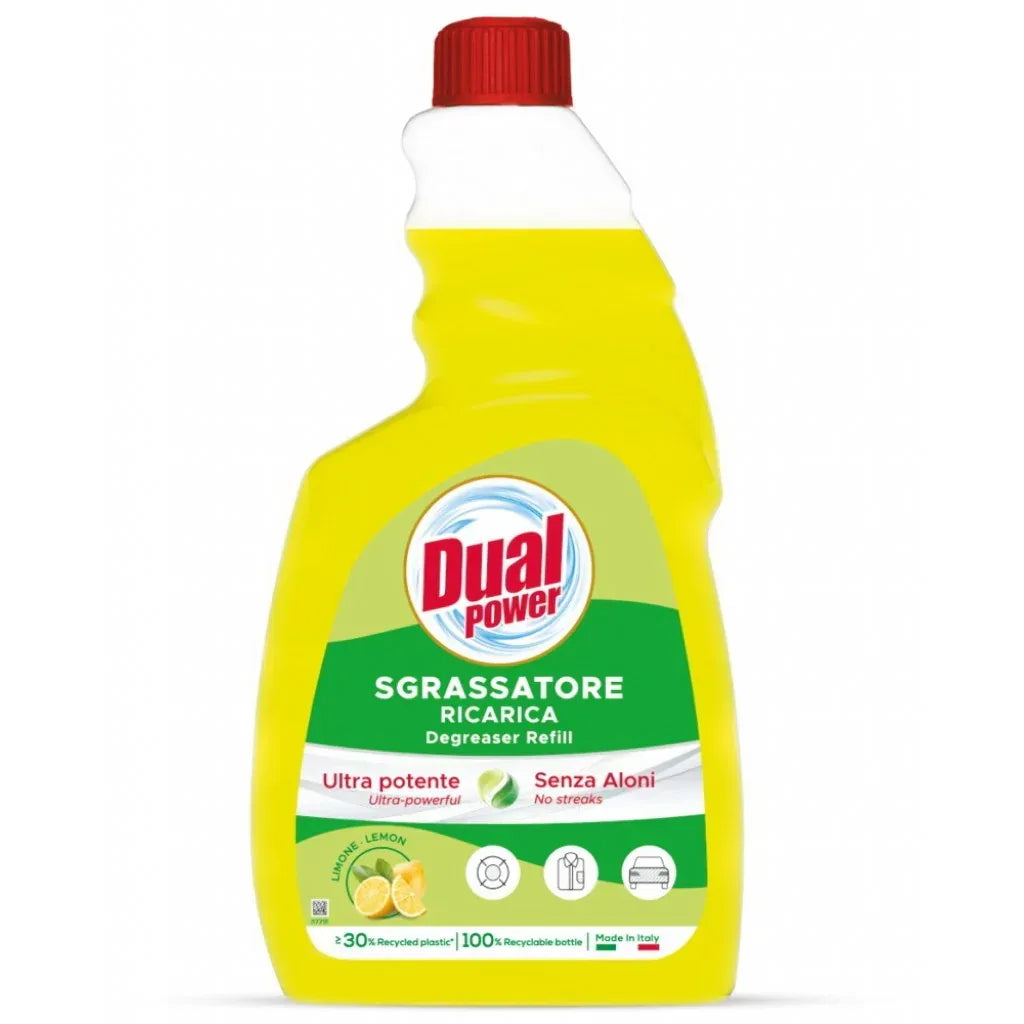 DUAL POWER SGRASSATORE RICARICA LIMONE ULTRA POTENTE 750ML - Sing - Stock In Galleria