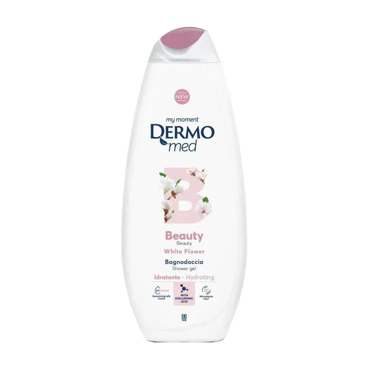 DERMOMED BAGNO DOCCIA BEAUTY WHITE FLOWER 650ML. - Sing - Stock In Galleria