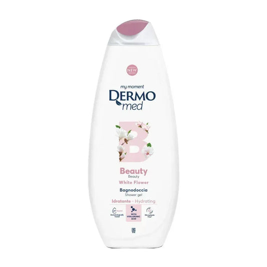 DERMOMED BAGNO DOCCIA BEAUTY WHITE FLOWER 650ML. - Sing - Stock In Galleria