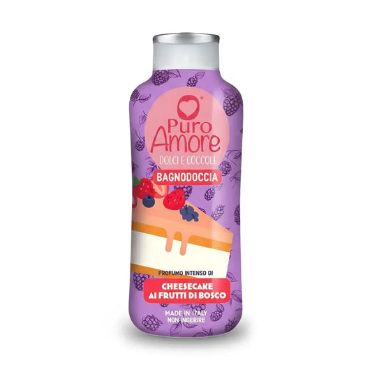 PURO AMORE BAGNO DOCCIA CHEESECAKE AI FRUTTI DI BOSCO 650ML - Sing - Stock In Galleria