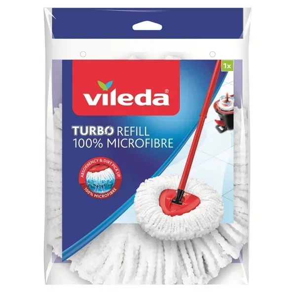VILEDA MOCIO TURBO SMART RICAMBIO 100% Microfibra - Sing - Stock In Galleria