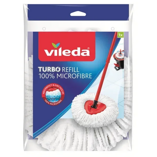 VILEDA MOCIO TURBO SMART RICAMBIO 100% Microfibra - Sing - Stock In Galleria
