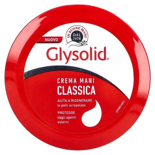 GLYSOLID - CREMA MANI CLASSICA CON GLICERINA PER MANI SCREPOLATE VASO DA 75ML - Sing - Stock In Galleria