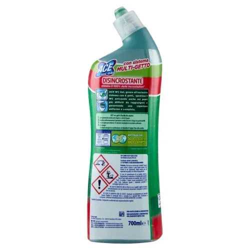 ACE WC Gel Disincrostante 700ml - Igiene e Brillantezza - Sing - Stock In Galleria