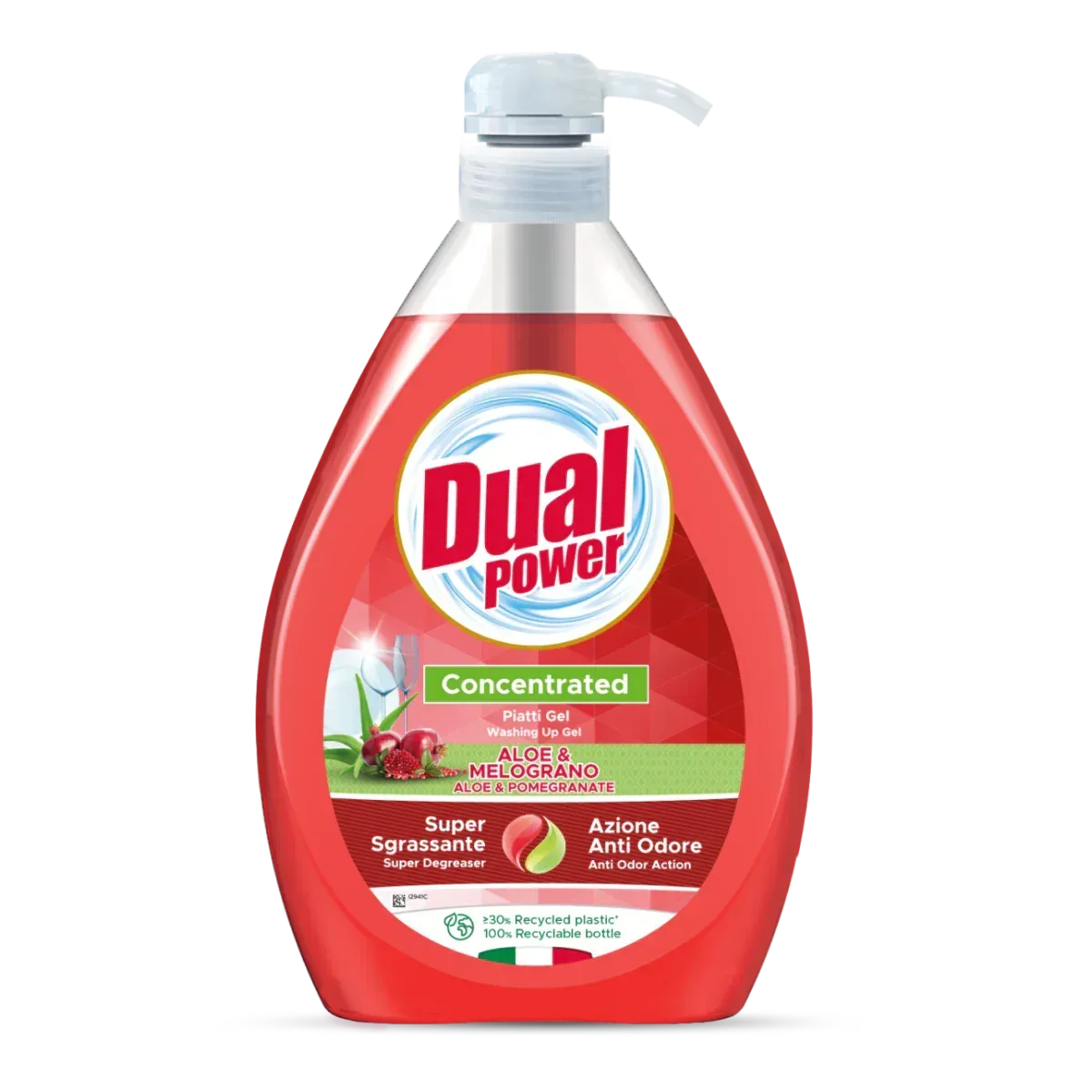 DUALPOWER LAVAPIATTI GEL CON DISPENSER ALOE & MELOGRANO 1LT. - Sing - Stock In Galleria