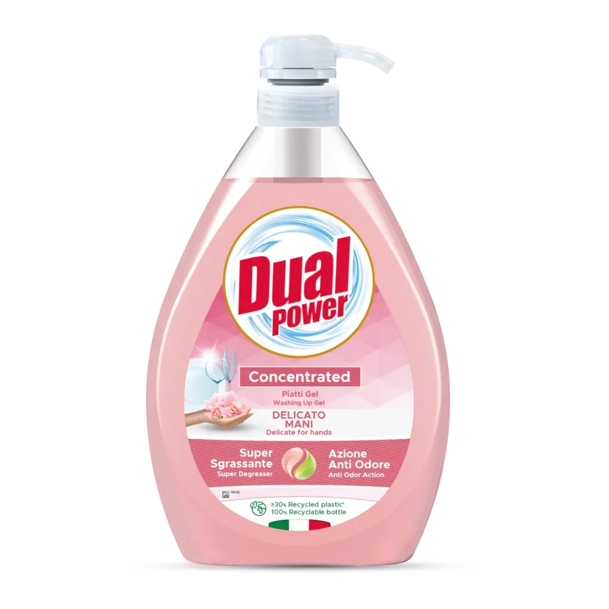 DUAL POWER LAVAPIATTI GEL CON DISPENSER DELICATO 1LT - Sing - Stock In Galleria