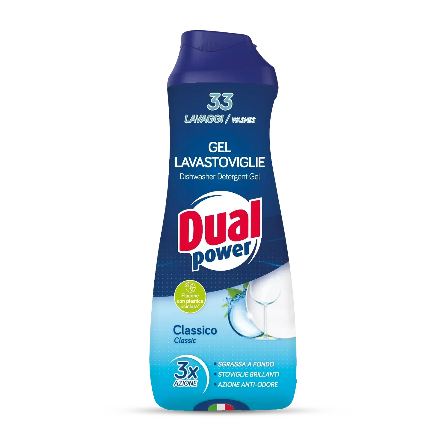 DUAL POWER GEL LAVASTOVIGLIE CLASSICO 3X AZIONE 33 LAVAGGI 660ML - Sing - Stock In Galleria