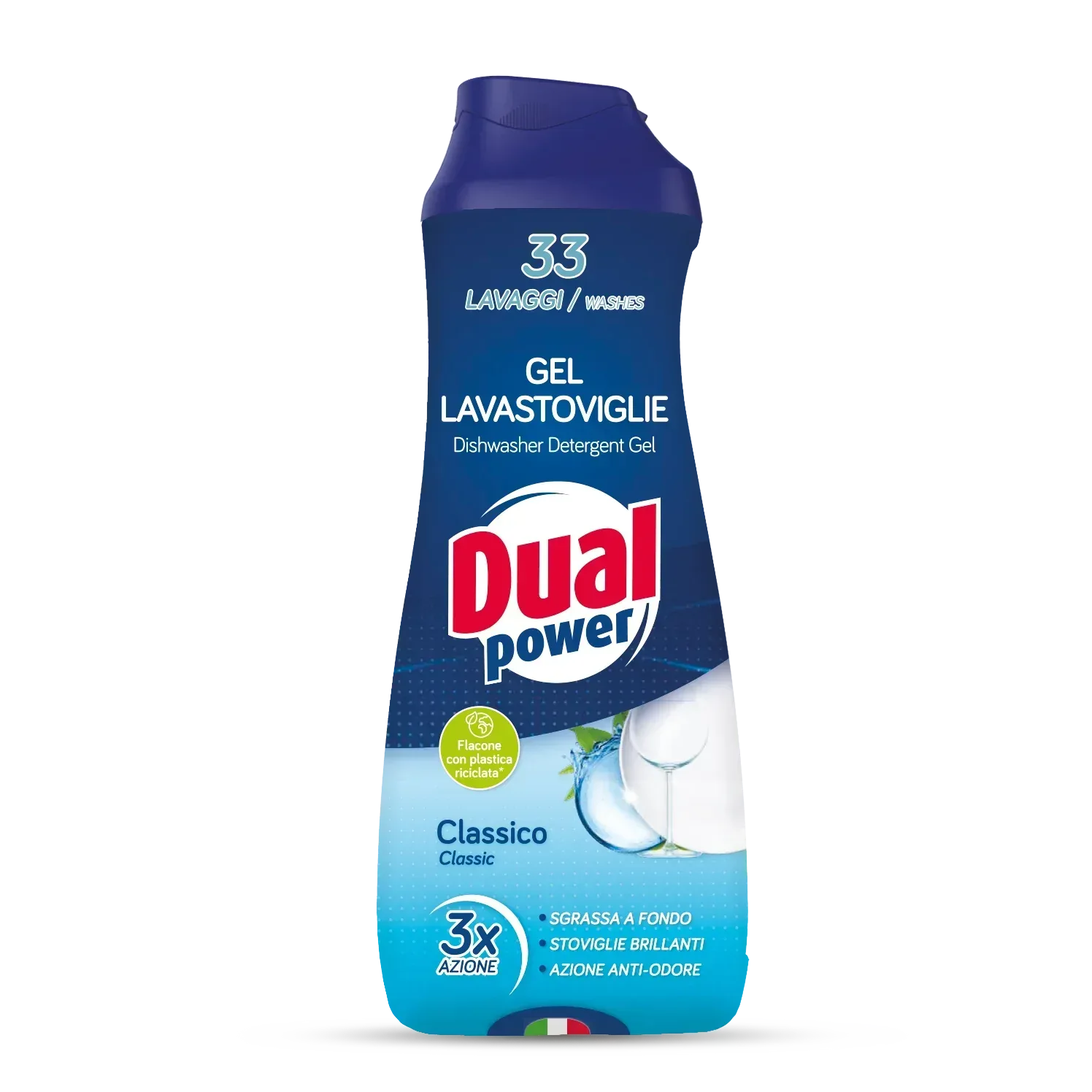 DUAL POWER GEL LAVASTOVIGLIE CLASSICO 3X AZIONE 33 LAVAGGI 660ML - Sing - Stock In Galleria