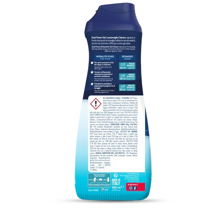 DUAL POWER GEL LAVASTOVIGLIE CLASSICO 3X AZIONE 33 LAVAGGI 660ML - Sing - Stock In Galleria