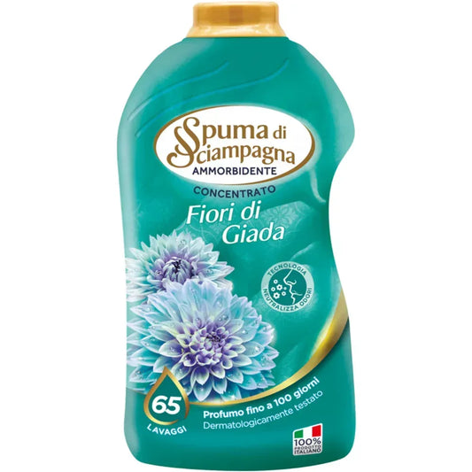 SPUMA DI SCIAMPAGNA AMMORBIDENTE FIORE DI GIADA 65 LAVAGGI 1300ML. - Sing - Stock In Galleria