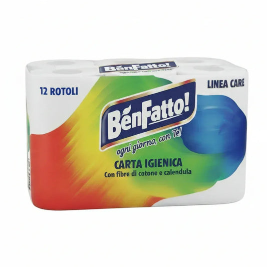 BEN FATTO CARTA IGIENICA 3 VELI 12 ROTOLI - Sing - Stock In Galleria