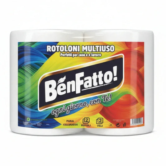 BEN FATTO ROTOLONI MULTIUSO 2 ROTOLI - Sing - Stock In Galleria
